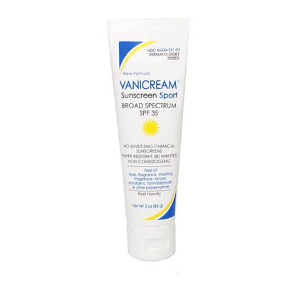 Vanicream Sport Sunscreen SPF 35 for Sensitive Skin 3 oz Tube