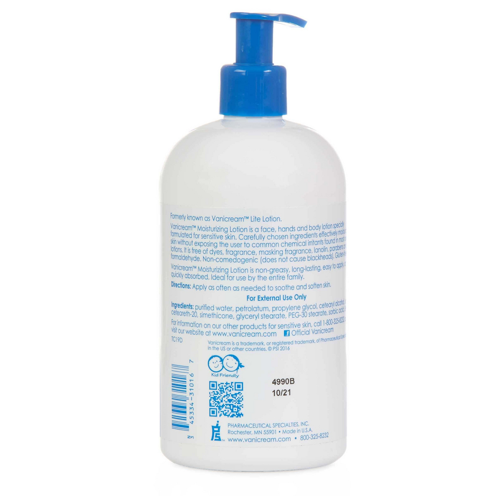 Vanicream™ Moisturizing Lotion for Dry, Sensitive Skin & Face